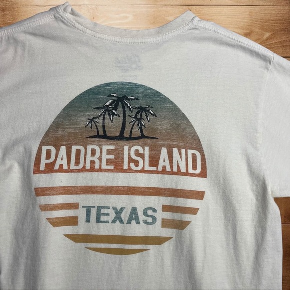 Blue 84 Men's‎ White Padre Island TX Short Sleeve T-Shirt  Size Small - Picture 6 of 6